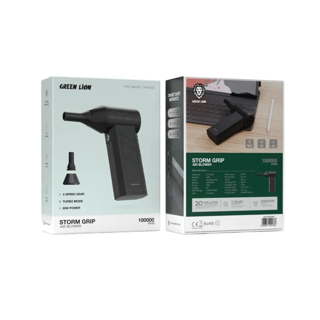 Green Lion Jet Pro Lite فوهة مغناطيسية 100000 دورة في الدقيقة - أسود