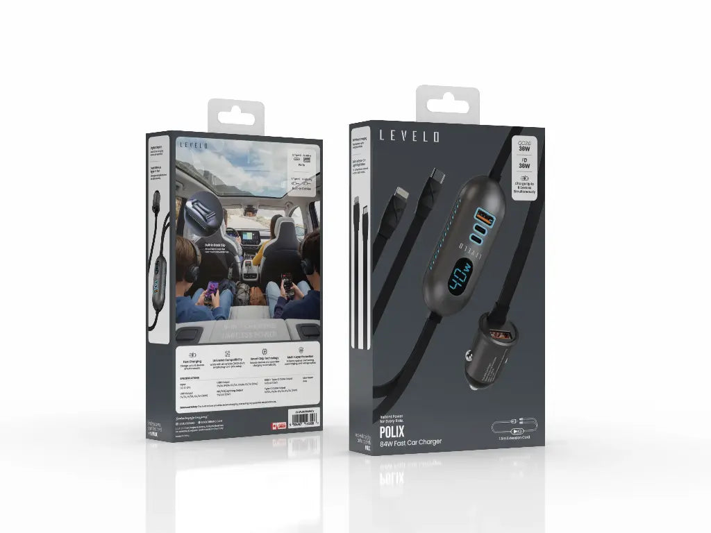 Levelo POLIX 84W FAST CAR CHARGER