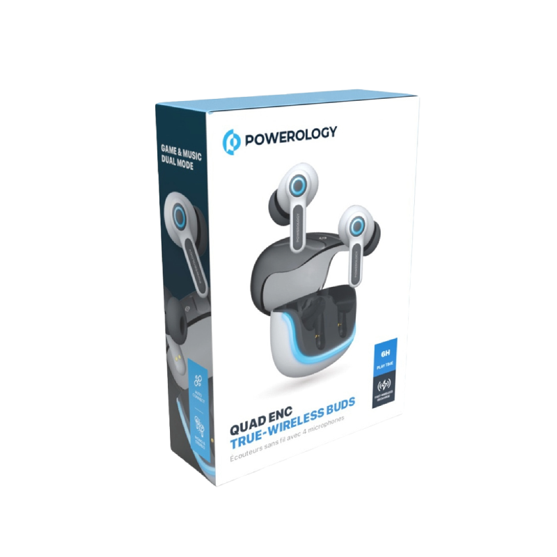 Powerology U005 Earphone With Quad Mic ENC
