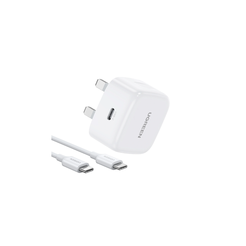 UGREEN 20W Type-C Fast Charger Set With Type-C