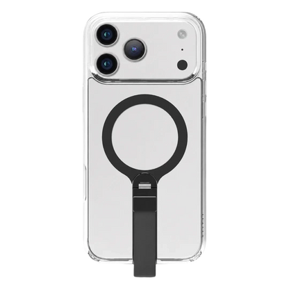 Levelo Spira MagSafe Clear Grip Case with 360° Kickstand for iPhone 18 Pro Max