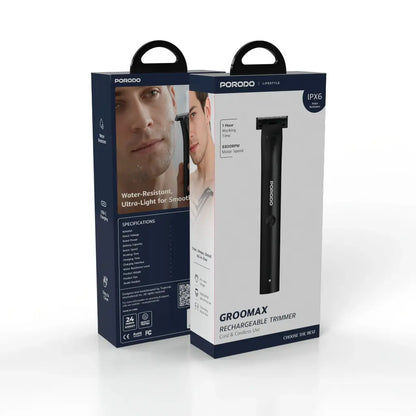 Porodo Lifestyle RECHARGEABLE TRIMMER Cord & Cordless Use GROOMAX