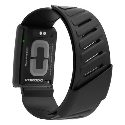 Porodo TrackFit Apex Screenless Fitness Tracker with ECG – Black