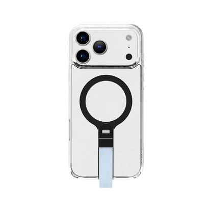 Levelo Spira MagSafe Clear Grip Case with 360° Kickstand for iPhone 18 Pro Max