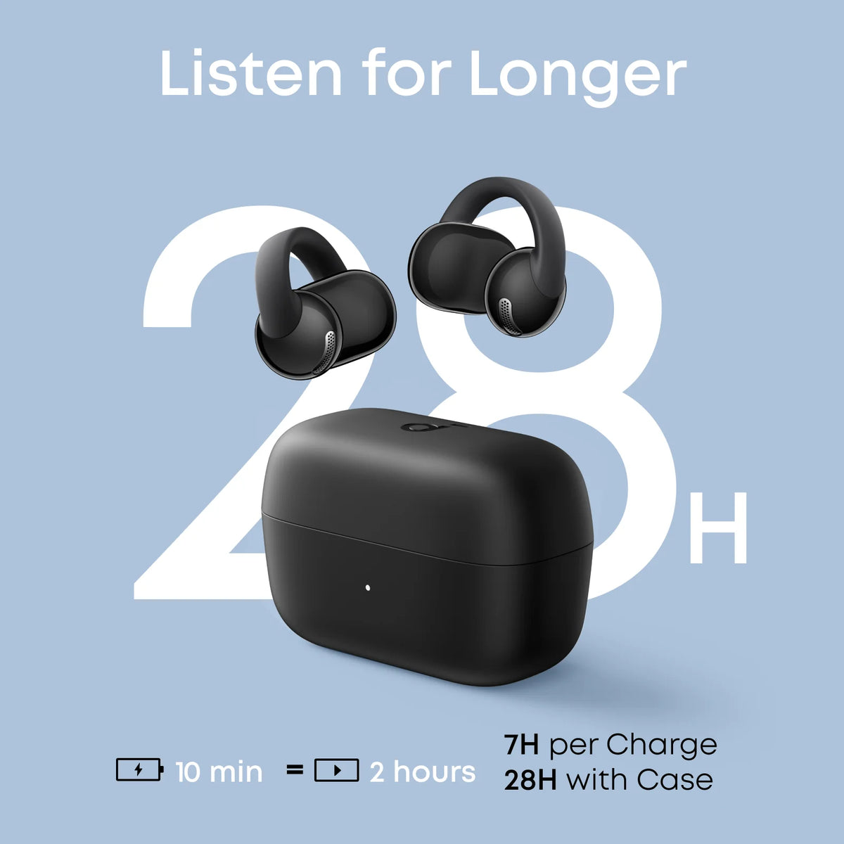 Soundcore by Anker C50i Open-Ear Clip Earbuds, Hi-Res, BT 6.0