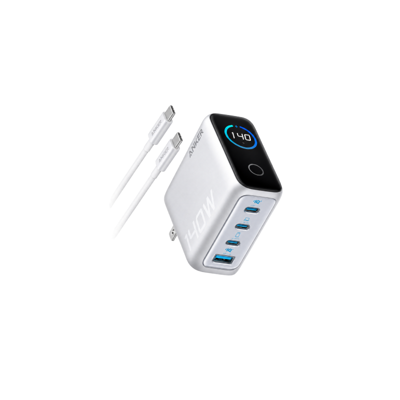Anker Charger (140W, 4-Port, PD 3.1) with USB-C Cable