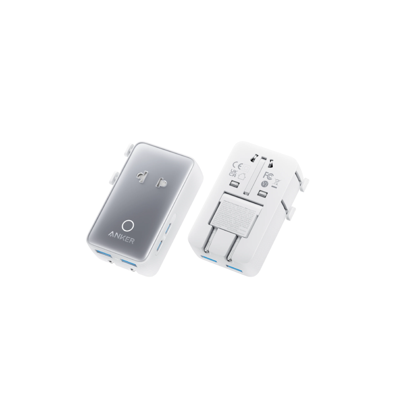 Anker Nano Travel Adapter (5-in-1, 20W, 1-Pack)