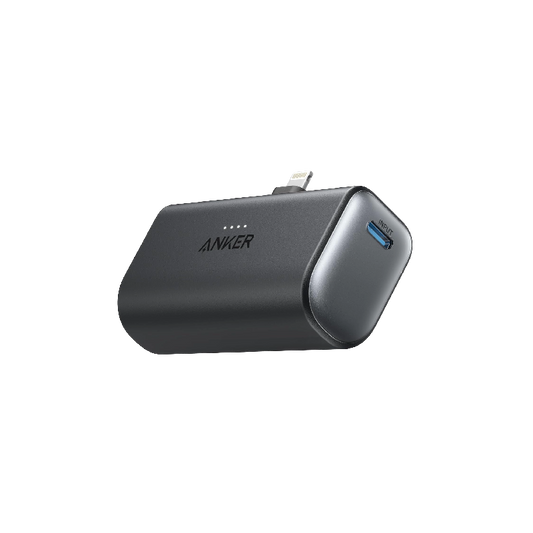 Anker Power Bank with Built-in Lightning Plug, 5000mAh MFi Certified 12W