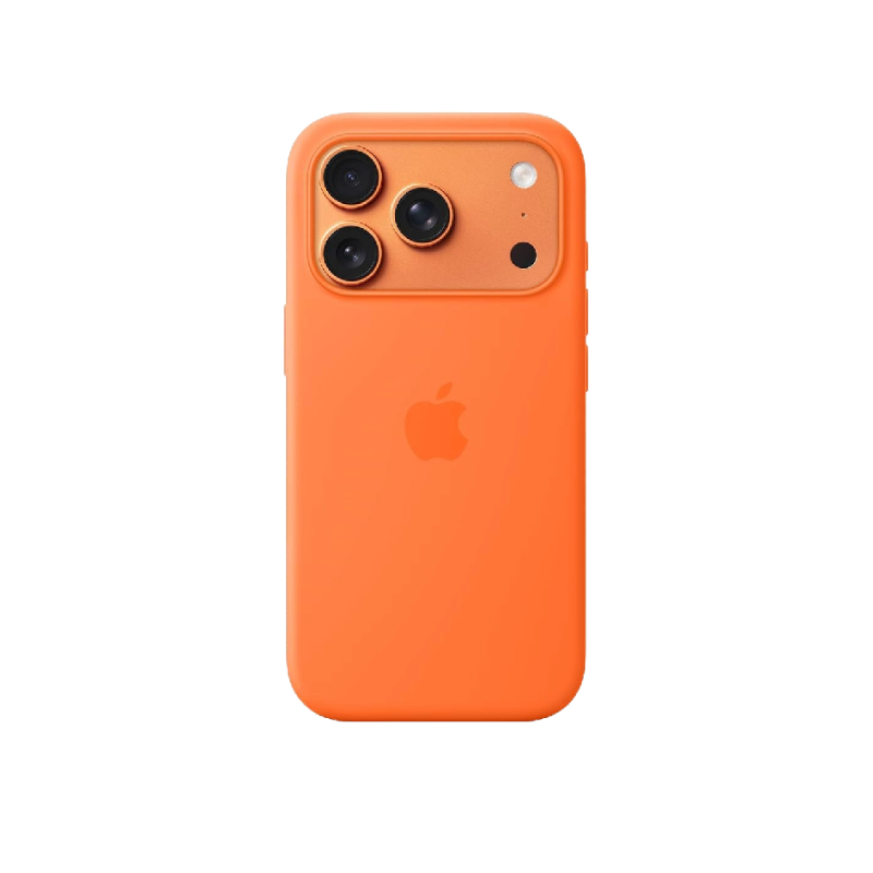 Apple iphone 17 Pro Silicone Case With Magsafe - Orange