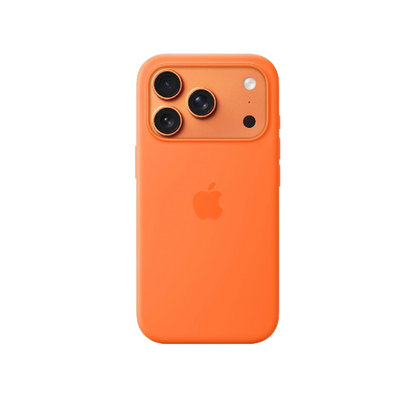 Apple iphone 17 Pro Silicone Case With Magsafe - Orange