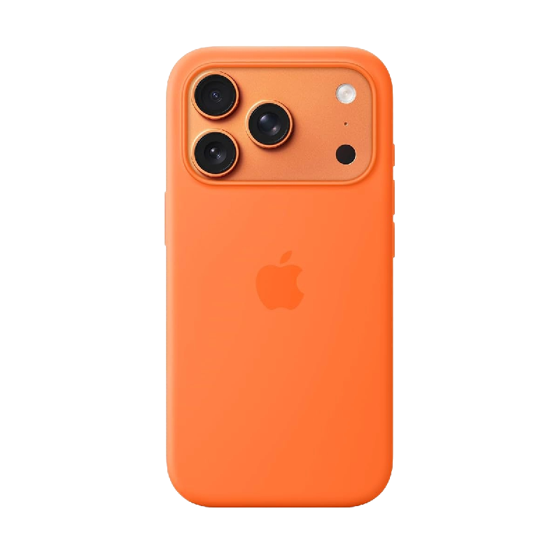 Apple iphone 17 Pro Silicone Case With Magsafe - Orange