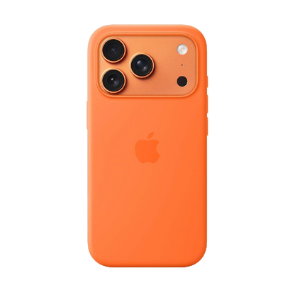 Apple iphone 17 Pro Silicone Case With Magsafe - Orange