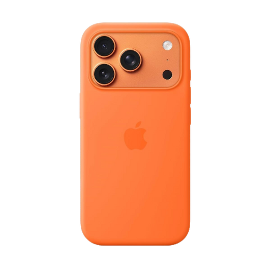 Apple iphone 17 Pro Silicone Case With Magsafe - Orange