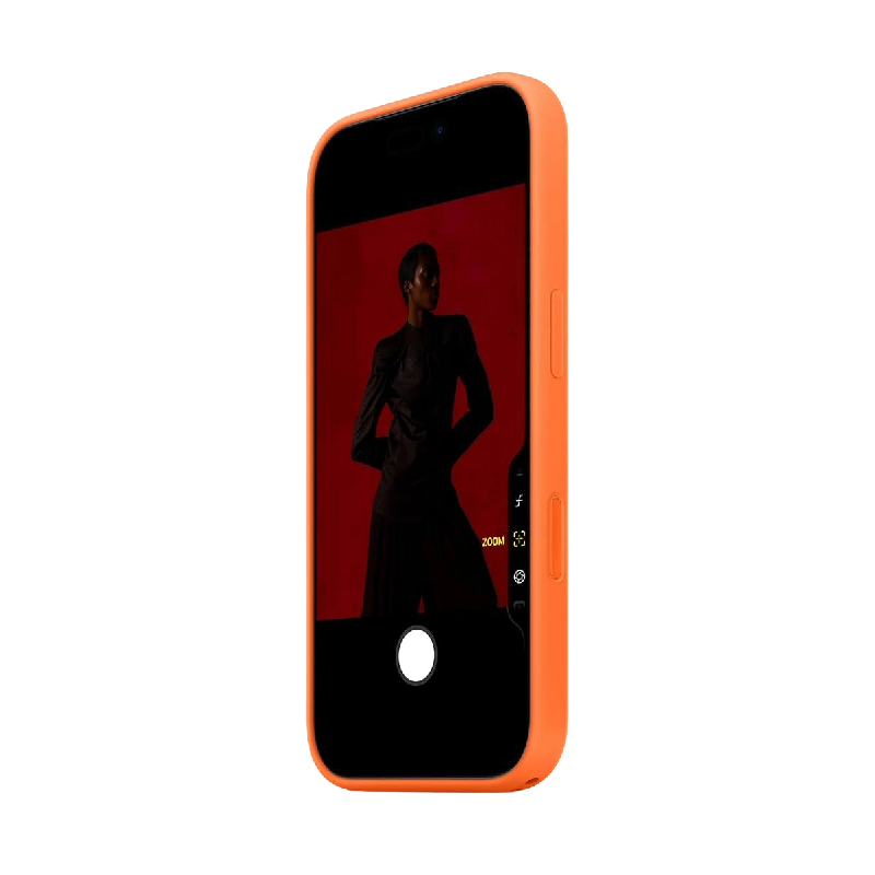 Apple iphone 17 Pro Silicone Case With Magsafe - Orange