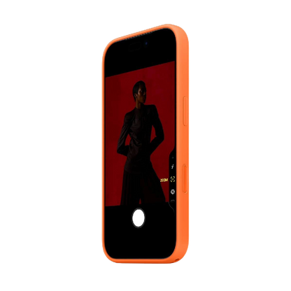 Apple iphone 17 Pro Silicone Case With Magsafe - Orange