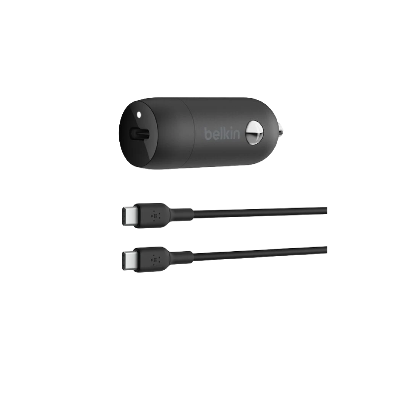 BELKIN BOOSTCHARGE USB-C CAR CHARGER WITH PPS 30W WITH USB-C CABLE