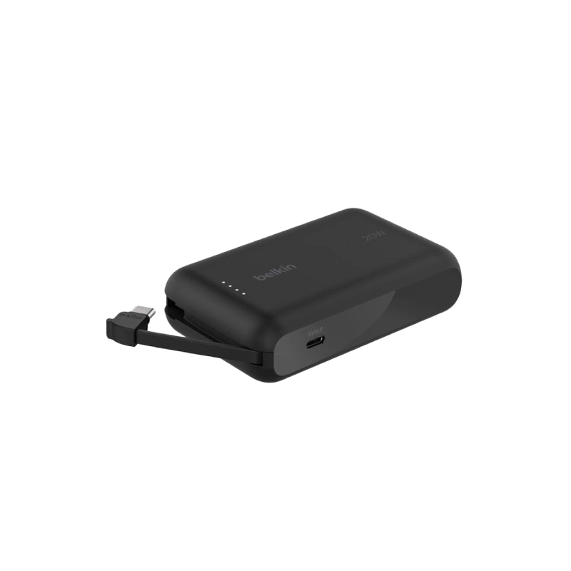 Belkin Boost Charge PowerBank 10K With Intergrated Cable - Black