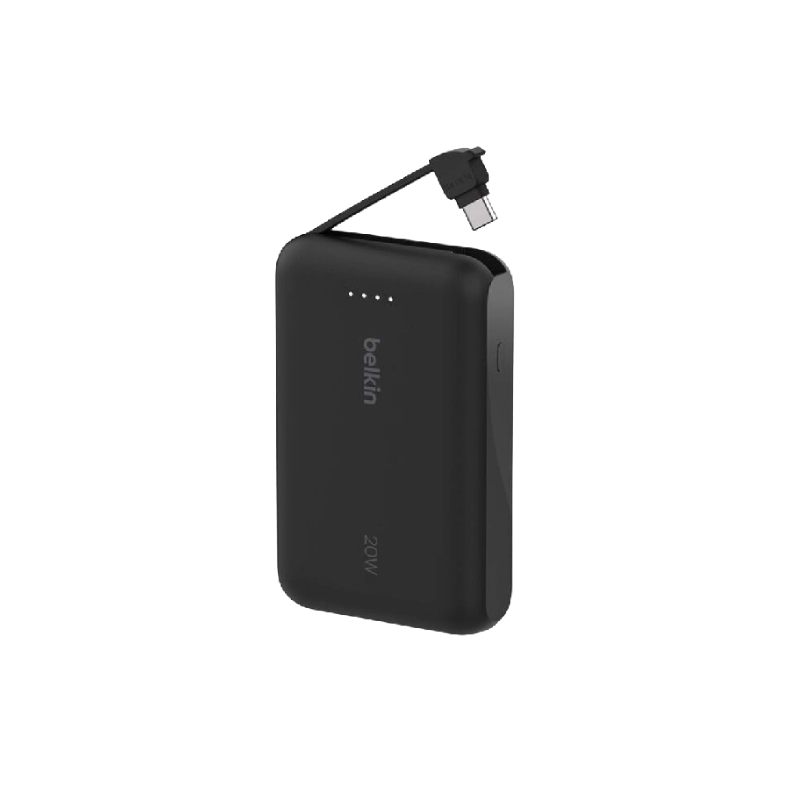 Belkin Boost Charge PowerBank 10K With Intergrated Cable - Black