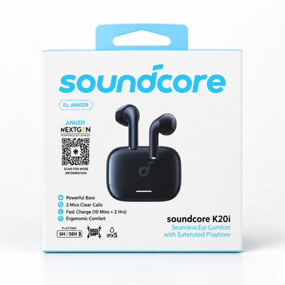 soundcore by Anker K20i Semi-in-Ear Earbuds, 36H, IPX5