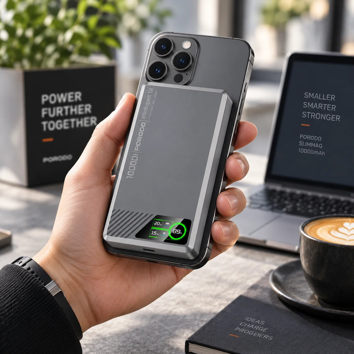 POWERBANK SLIMMAG 10MAH MAGNETIC PORODO