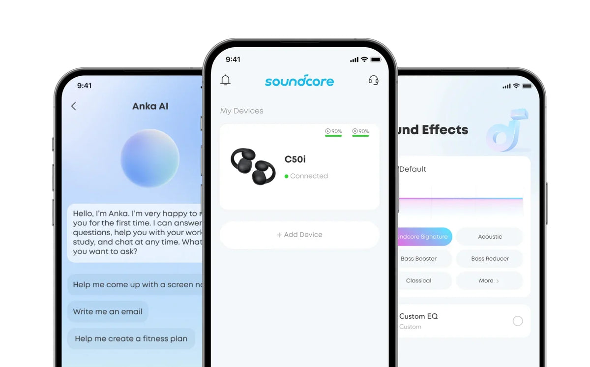 Soundcore by Anker C50i Open-Ear Clip Earbuds, Hi-Res, BT 6.0