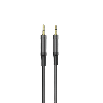 Green Lion AUX to AUX Braided Cable 1M - Black