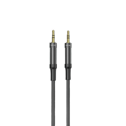 Green Lion AUX to AUX Braided Cable 1M - Black