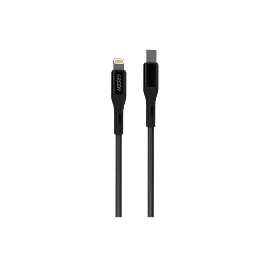 GREEN LION BRAIDED TYPE-C TO LIGHTNING CABLE 1.2M