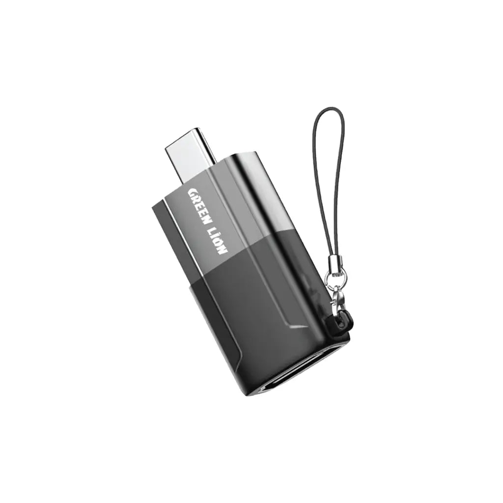Green Lion Aluminum Alloy Shell Type C to HDMI Adapter - Black