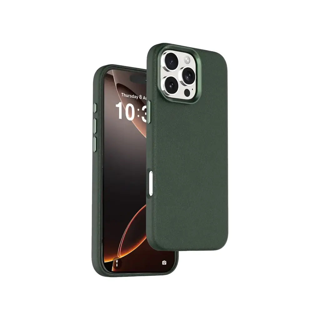 Green Lion (Heritage Magsafe) Leather Case for iPhone 16 Pro Max - Pro