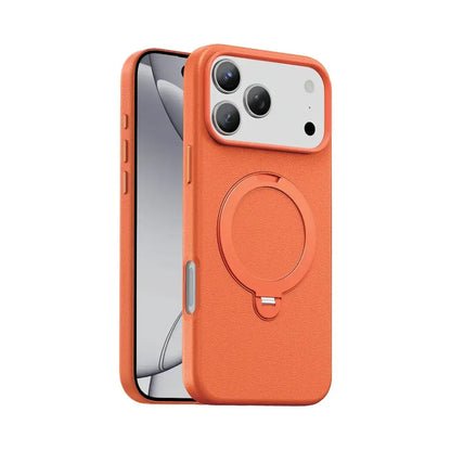Green Lion Minster Leather MagSafe Case with Foldable Stand Design for iPhone 17 Pro / pro max