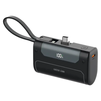 Green Lion Pocket 10000mAh Power Bank - Black