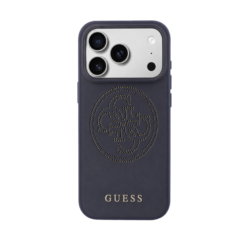 GUESS MAGSAFE PU LEATHER CASE WITH 4G PERFORATED LOGO