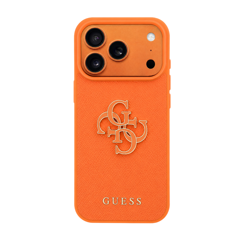 GUESS MAGSAFE SAFFIANO LEATHER WITH 4G RESIN LOGO