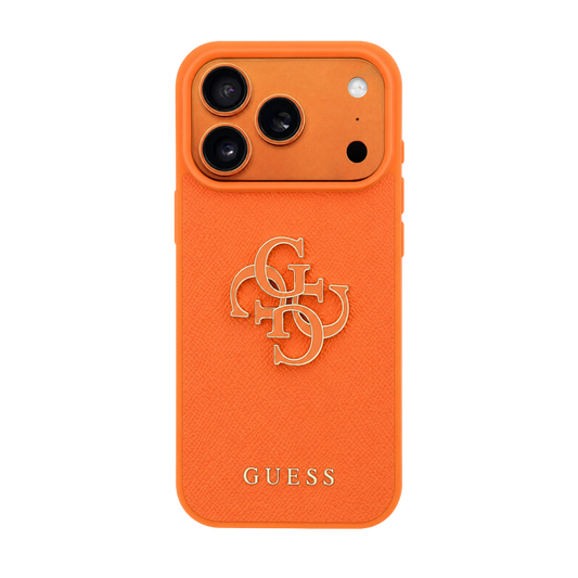 GUESS MAGSAFE SAFFIANO LEATHER WITH 4G RESIN LOGO 17 pro max