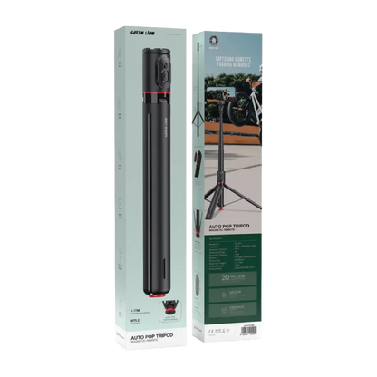 Green Lion Auto Pop Tripod Magnetic Remote - Black