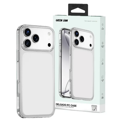 Green Lion Delgado PC Case for iPhone 17 Pro max - Clear