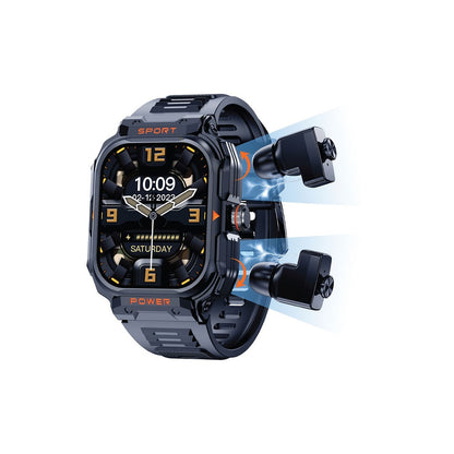 Green Lion Fit - Gear TWS Smart Watch - Black