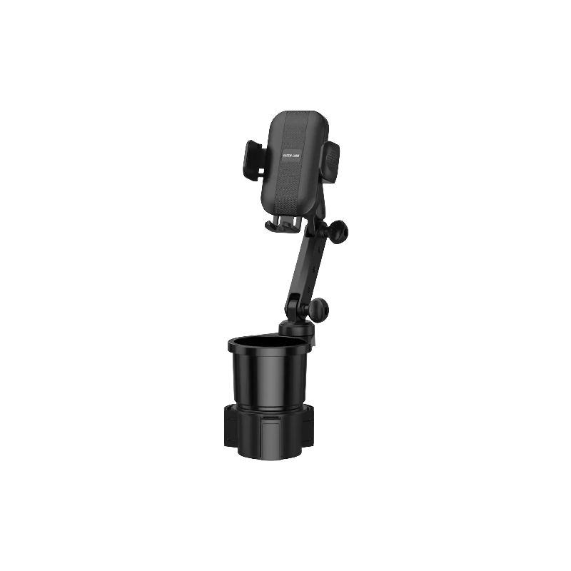 Green Lion Flex Grip 2-in-1 Car Cup Holder and Phone Holder - Black