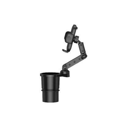 Green Lion Flex Grip 2-in-1 Car Cup Holder and Phone Holder - Black