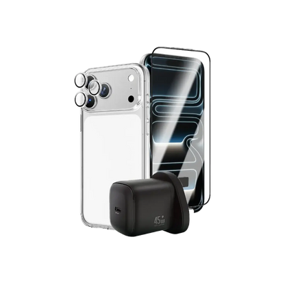 Green Lion GaN Charger Screen Protector (Clear Case) for 17 Pro Max