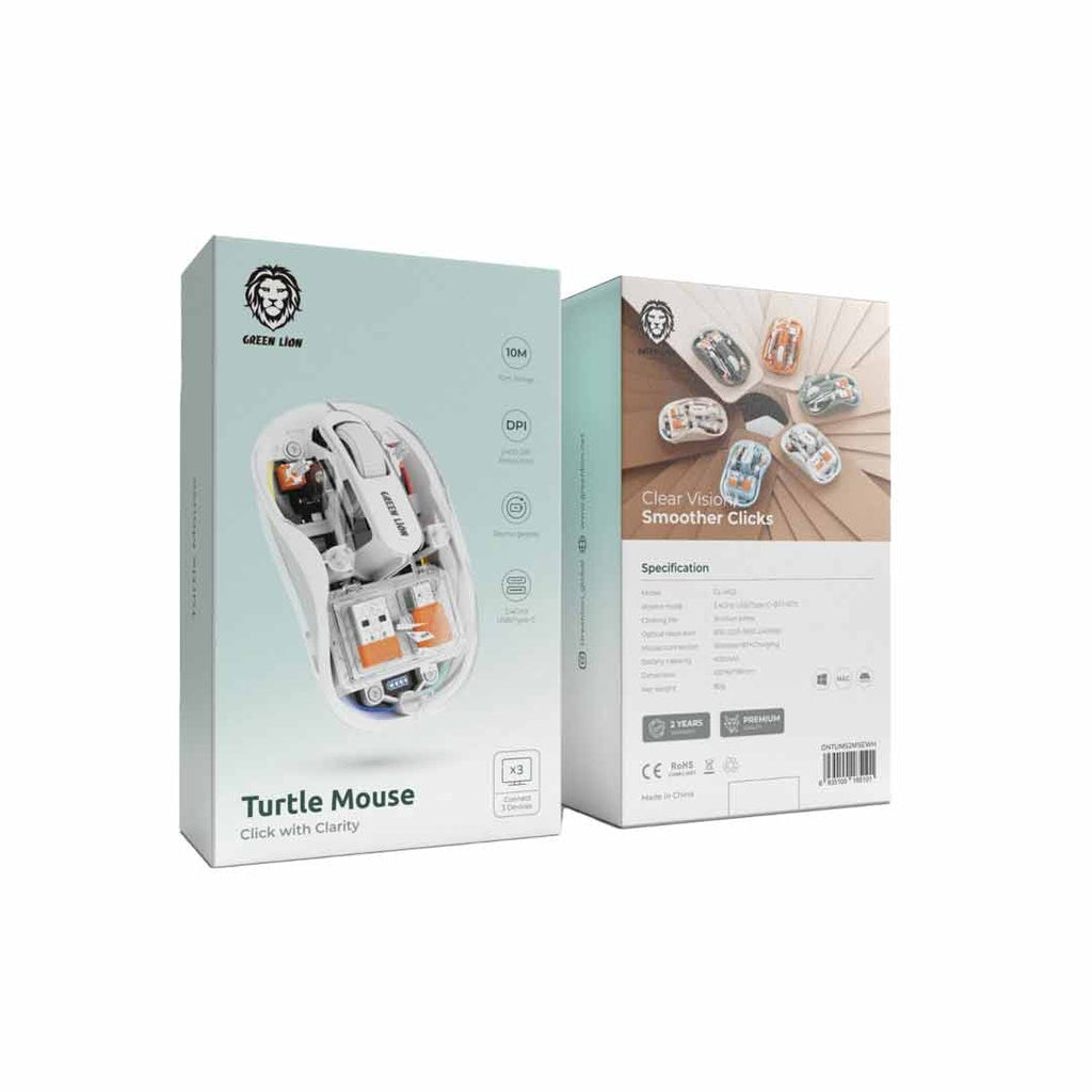 Green Lion Wireless Turtle Mouse 2400DPI