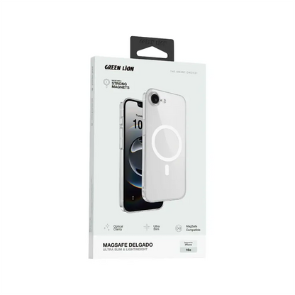 Green Lion MagSafe Delgado PC Case for iPhone 16E - Clear
