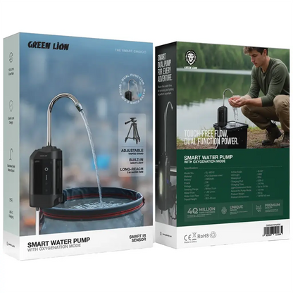 Green Lion Smart Water Pump with Oxygenation Mode - Black
