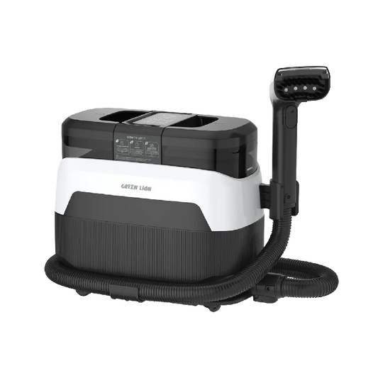 Green Lion Steam Carpet Pro with Double Tank & Deep Stain Cleaning - Black