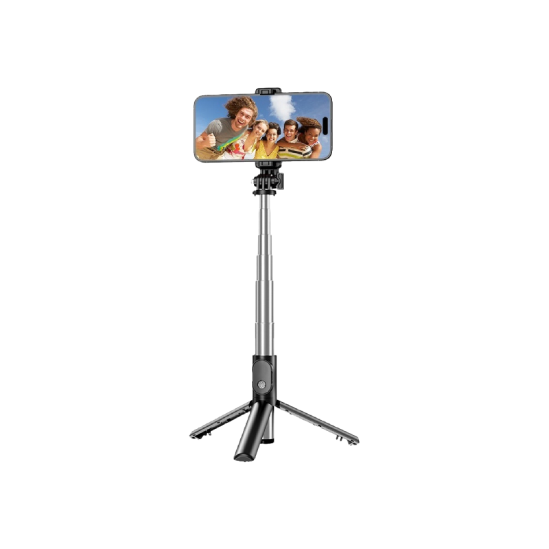 Green Lion Tripod Selfie Stick - Black