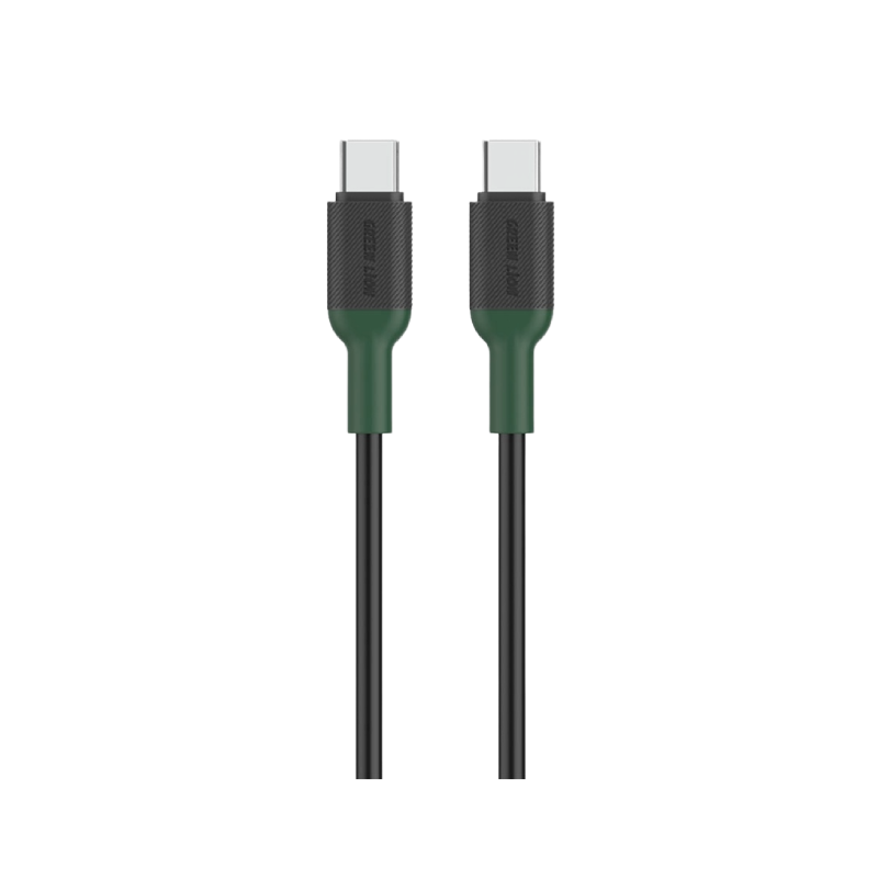 كابل Green Lion USB-C إلى USB-C من البولي إيثيلين الحراري (TPE)