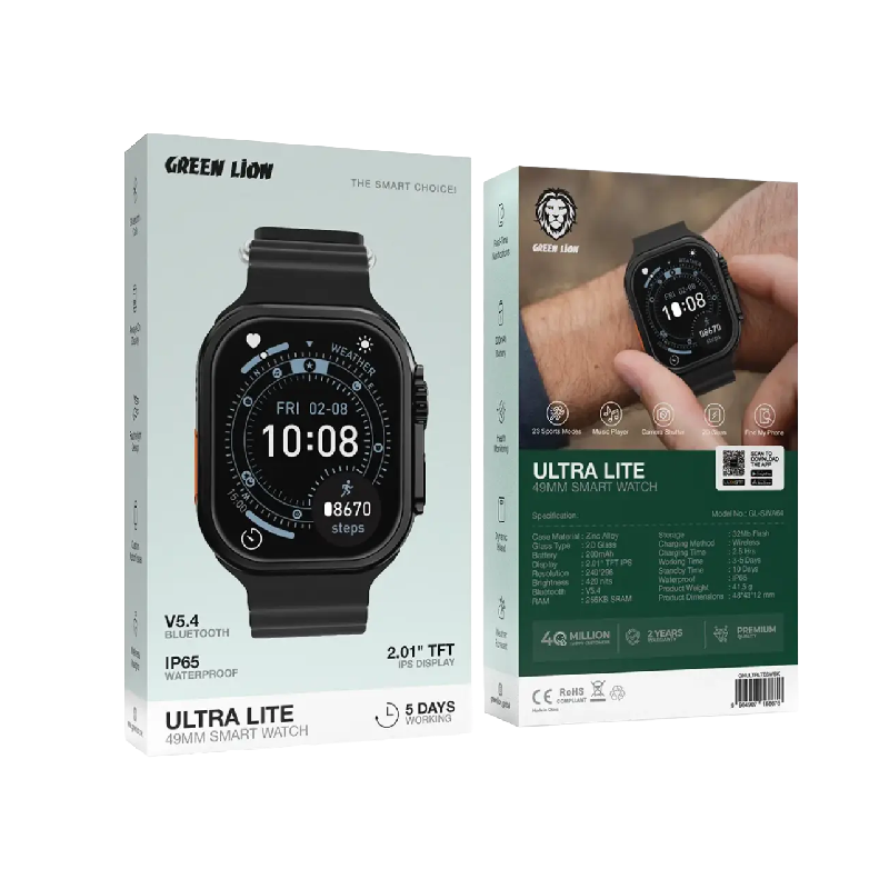 Green Lion Ultra Lite 49mm Smart Watch