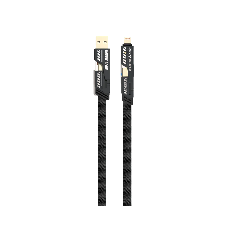 Green Lion 2-In-2 Braided Fast Charging Cable