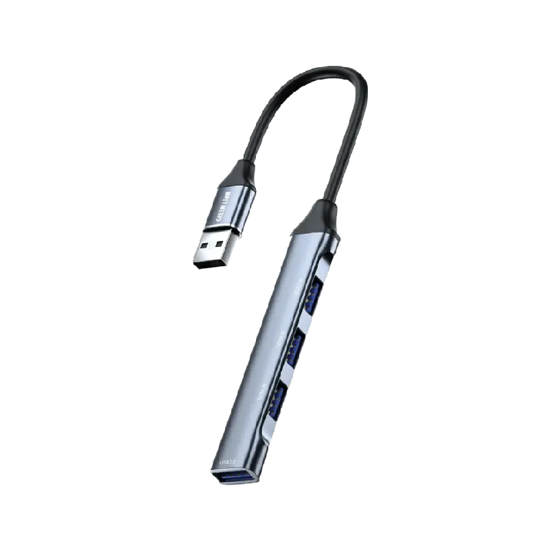 Green Lion 4-In-1 USB Hub - Docking Station Adapter - Black